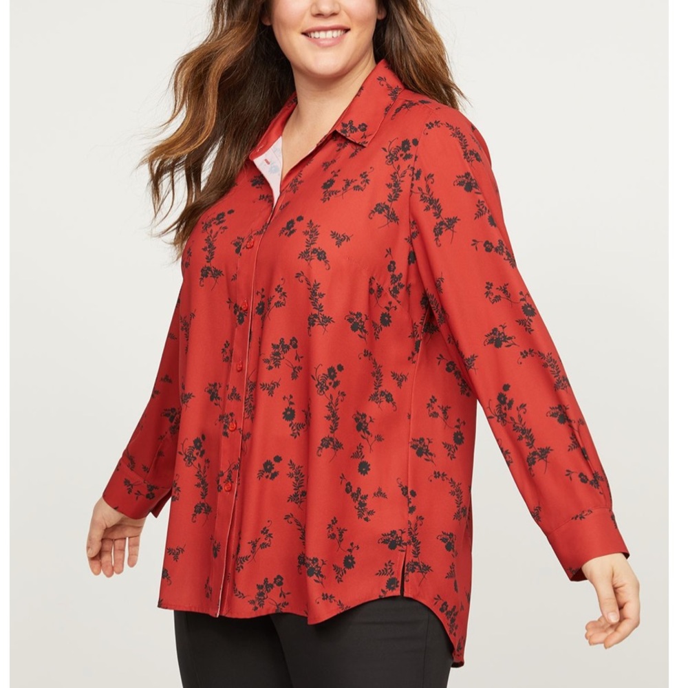 BUTTON FRONT HIGH LOW TUNIC